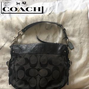 Coach Black Signature Hobo